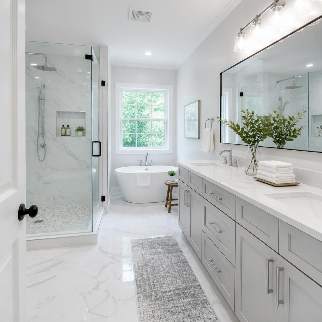 Master Bathroom · Deep Clean after