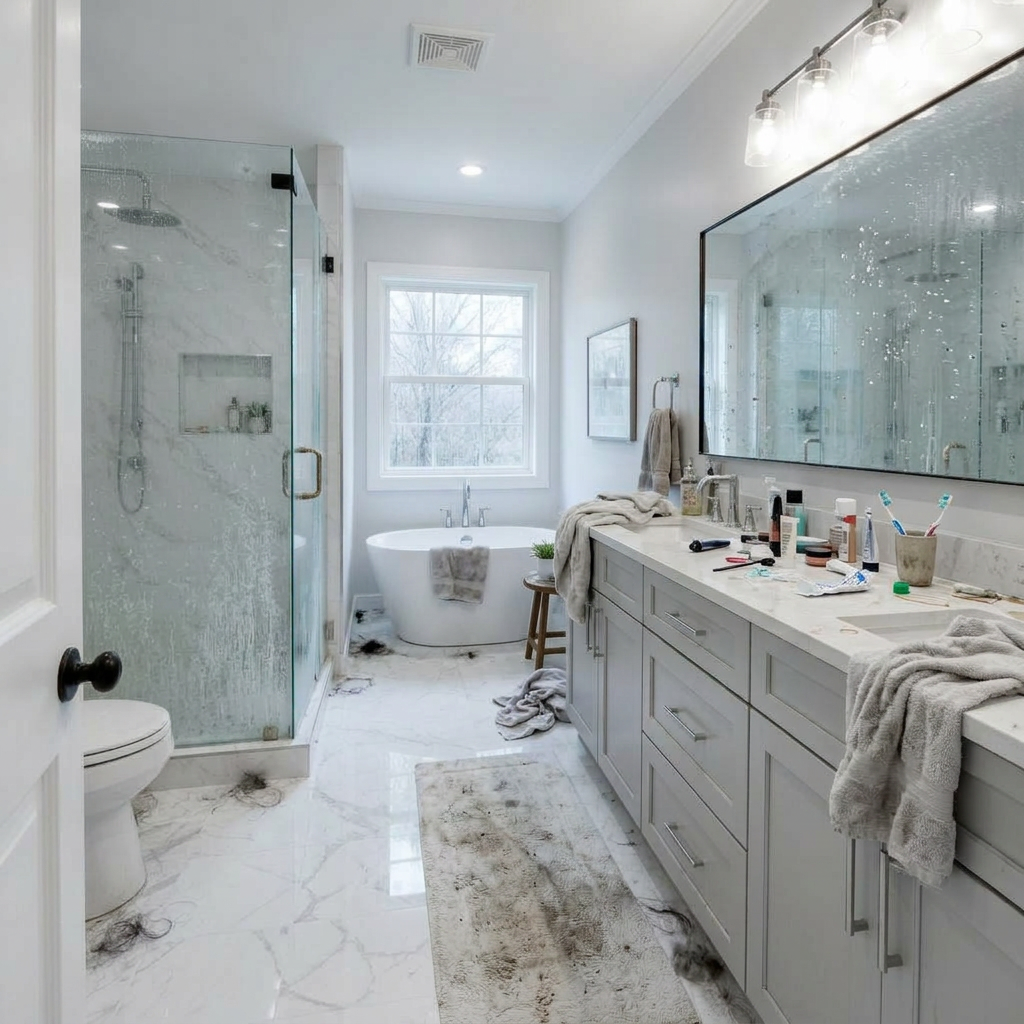 Master Bathroom · Deep Clean before
